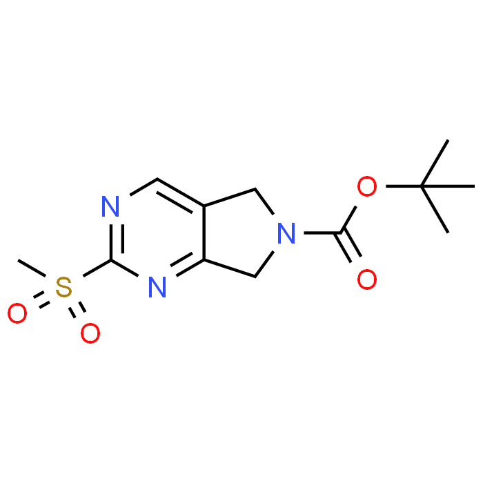 tert-Butyl 2-(methylsulfonyl)-5H-pyrrolo[3,4-d]pyrimidine-6(7H)-carboxylate - Achmem