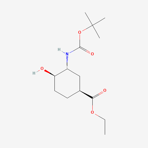 (1S,3R,4R)-Ethyl 3-((tert-butoxycarbonyl)amino)-4-hydroxycyclohexanecarboxylate