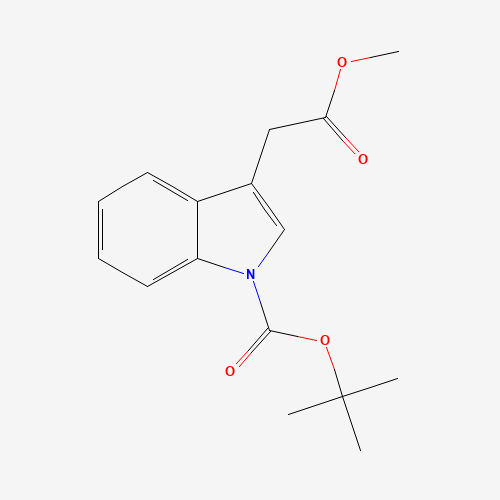 tert-Butyl 3-(2-methoxy-2-oxoethyl)-1H-indole-1-carboxylate