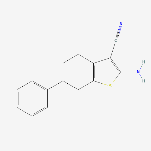 2-Amino-6-phenyl-4,5,6,7-tetrahydrobenzo[b]thiophene-3-carbonitrile