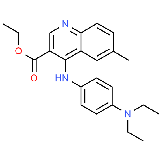Ethyl 4-((4-(diethylamino)phenyl)amino)-6-methylquinoline-3-carboxylate