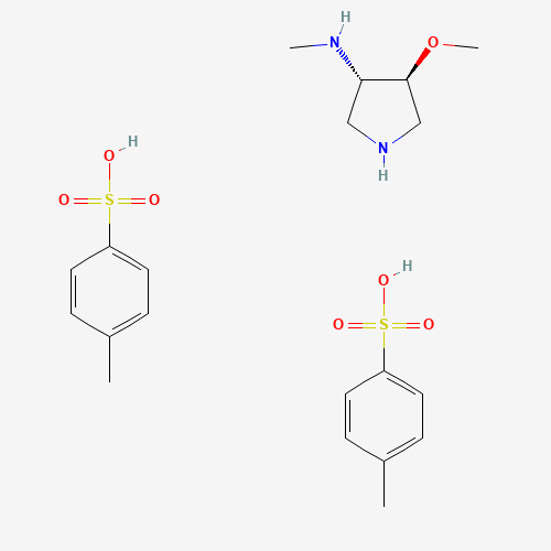 (3S,4S)-4-Methoxy-N-methylpyrrolidin-3-amine bis(4-methylbenzenesulfonate)