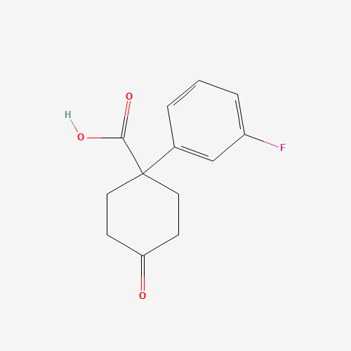 1-(3-Fluorophenyl)-4-oxocyclohexanecarboxylic acid