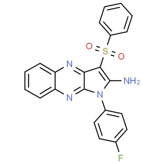 1-(4-Fluorophenyl)-3-(phenylsulfonyl)-1H-pyrrolo[2,3-b]quinoxalin-2-amine