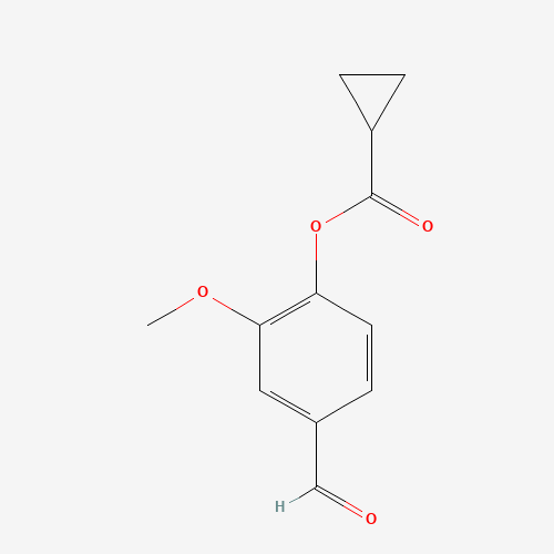 4-Formyl-2-methoxyphenyl cyclopropanecarboxylate