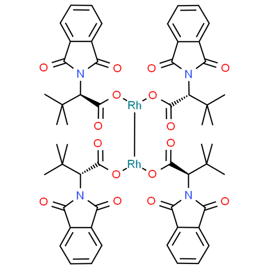 Tetrakis[N-phthaloyl-(R)-tert-leucinato]dirhodium Bis(ethyl Acetate) Adduct