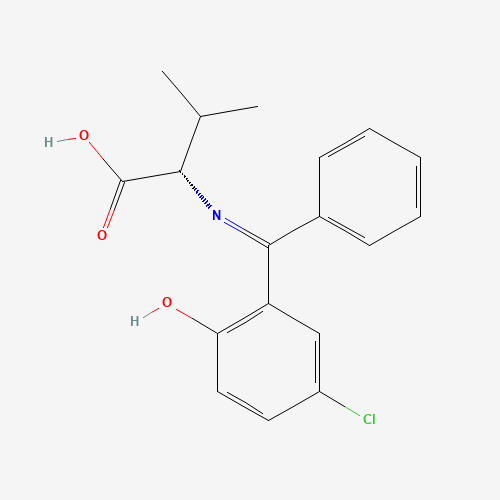 (S)-2-(((5-Chloro-2-hydroxyphenyl)(phenyl)methylene)amino)-3-methylbutanoic acid