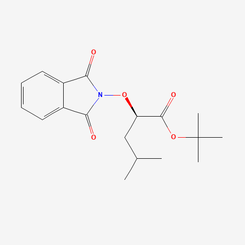 Pentanoicacid,2-[(1,3-dihydro-1,3-dioxo-2H-isoindol-2-yl)oxy]-4-methyl-,1,1-dimethylethylester,(2R)-