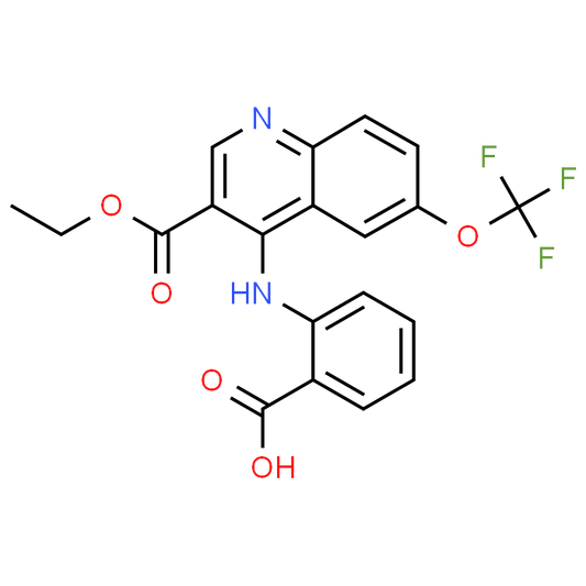 2-((3-(Ethoxycarbonyl)-6-(trifluoromethoxy)quinolin-4-yl)amino)benzoic acid