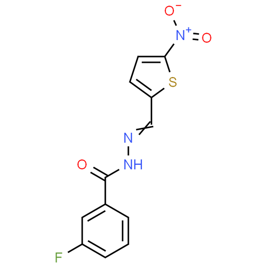 3-Fluoro-N'-((5-nitrothiophen-2-yl)methylene)benzohydrazide