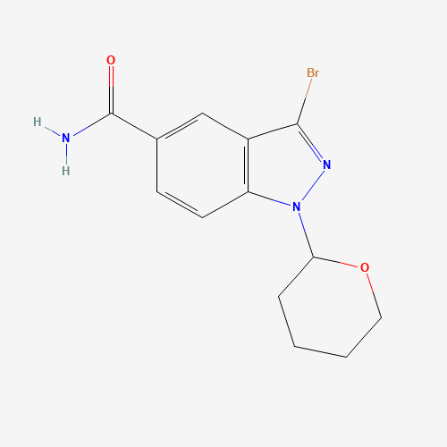 3-Bromo-1-(tetrahydro-2H-pyran-2-yl)-1H-indazole-5-carboxamide