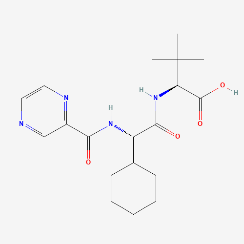 (S)-2-((S)-2-Cyclohexyl-2-(pyrazine-2-carboxamido)acetamido)-3,3-dimethylbutanoic acid