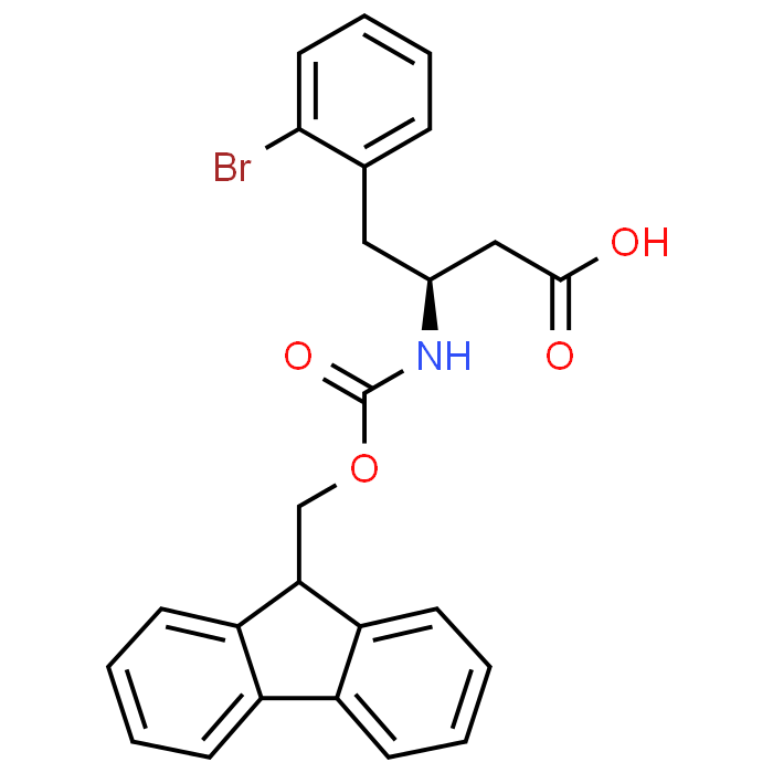 (S)-3-((((9H-Fluoren-9-yl)methoxy)carbonyl)amino)-4-(2-bromophenyl)butanoic acid