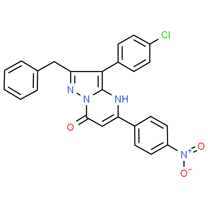 2-Benzyl-3-(4-chlorophenyl)-5-(4-nitrophenyl)pyrazolo[1,5-a]pyrimidin-7(4H)-one