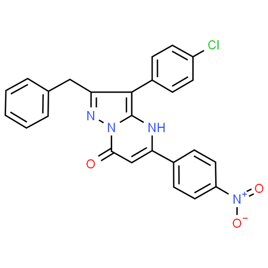 2-Benzyl-3-(4-chlorophenyl)-5-(4-nitrophenyl)pyrazolo[1,5-a]pyrimidin-7(4H)-one