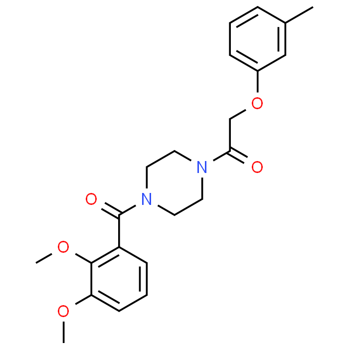 1-(4-(2,3-Dimethoxybenzoyl)piperazin-1-yl)-2-(m-tolyloxy)ethanone