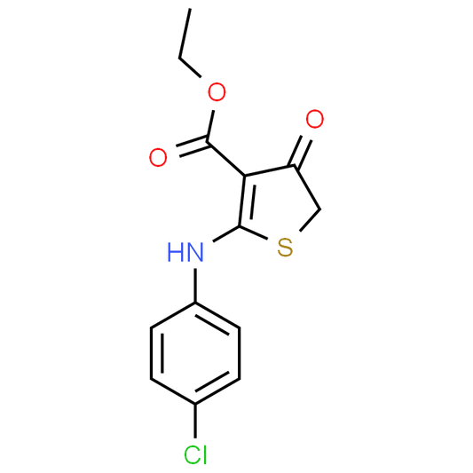 Ethyl 2-((4-chlorophenyl)amino)-4-oxo-4,5-dihydrothiophene-3-carboxylate
