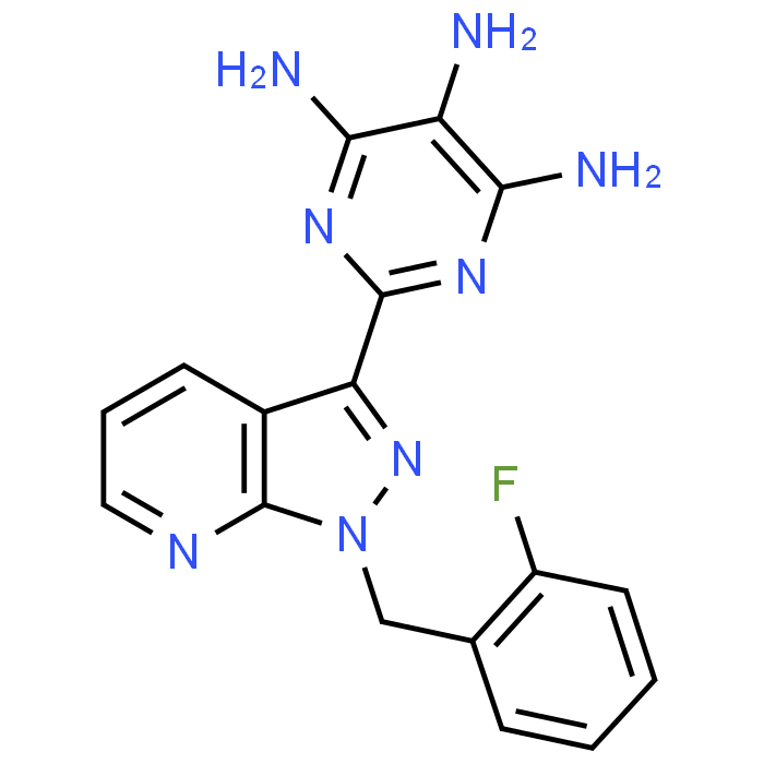 2-(1-(2-Fluorobenzyl)-1H-pyrazolo[3,4-b]pyridin-3-yl)pyrimidine-4,5,6-triamine