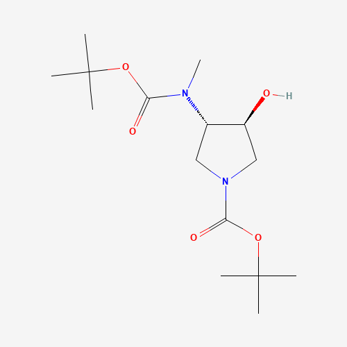 (3S,4S)-tert-Butyl 3-((tert-butoxycarbonyl)(methyl)amino)-4-hydroxypyrrolidine-1-carboxylate