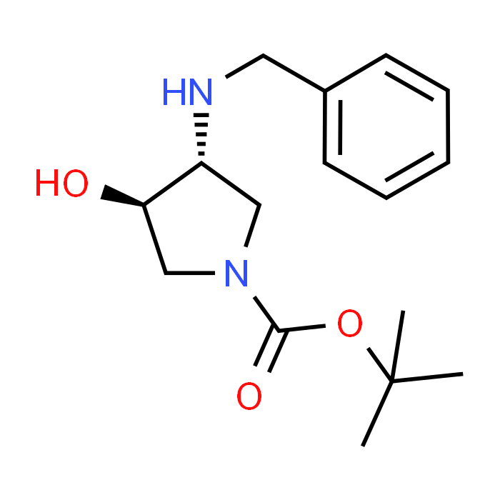 (3R,4R)-tert-Butyl 3-(benzylamino)-4-hydroxypyrrolidine-1-carboxylate