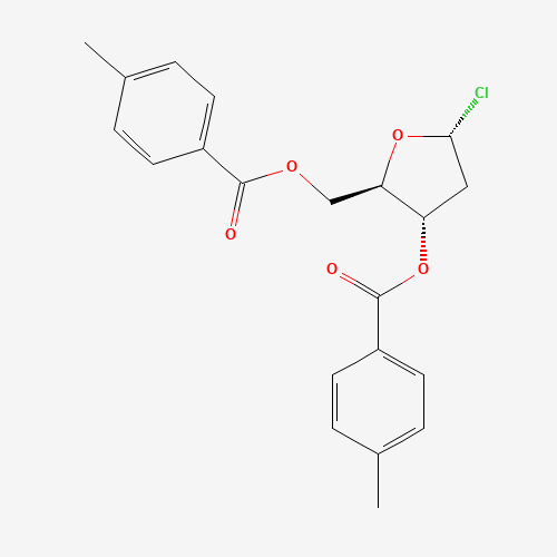 (2R,3S,5R)-5-Chloro-2-(((4-methylbenzoyl)oxy)methyl)tetrahydrofuran-3-yl 4-methylbenzoate