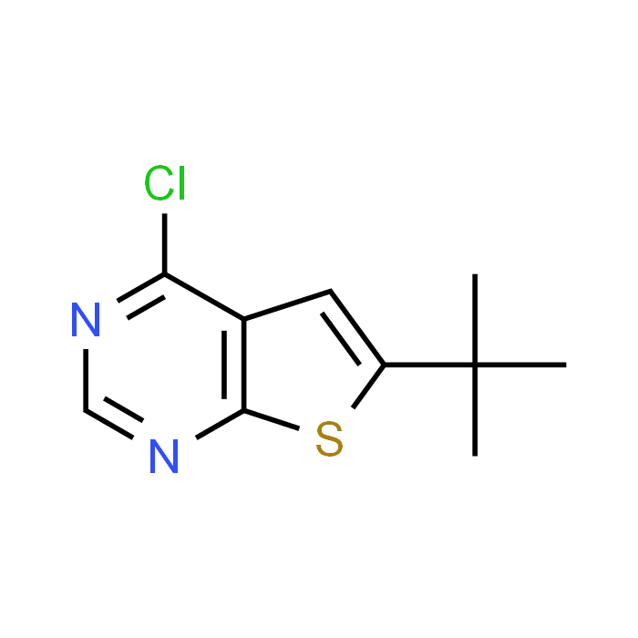 Thieno[2,3-d]pyrimidine, 4-chloro-6-(1,1-dimethylethyl)-