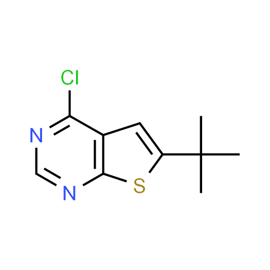 Thieno[2,3-d]pyrimidine, 4-chloro-6-(1,1-dimethylethyl)-