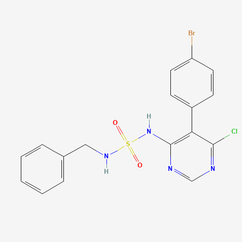 N-[5-(4-Bromophenyl)-6-chloro-4-pyrimidinyl]-N′-(phenylmethyl)sulfamide