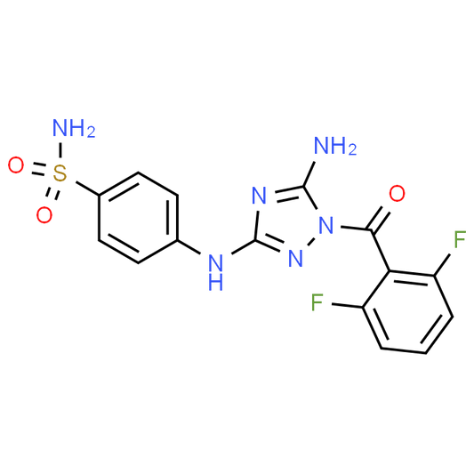 4-((5-Amino-1-(2,6-difluorobenzoyl)-1H-1,2,4-triazol-3-yl)amino)benzenesulfonamide