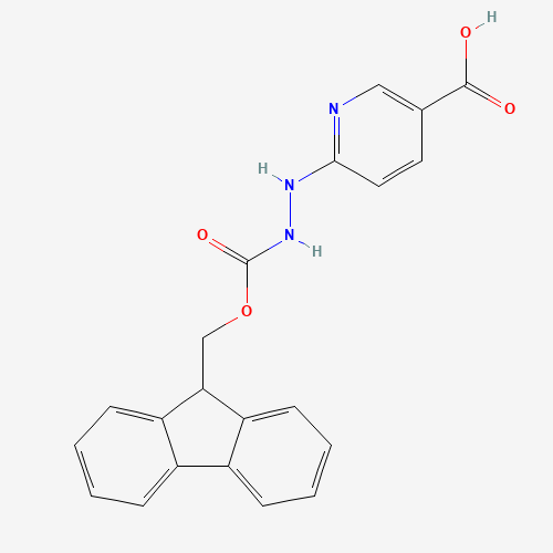 6-(2-(((9H-Fluoren-9-yl)methoxy)carbonyl)hydrazinyl)nicotinic acid