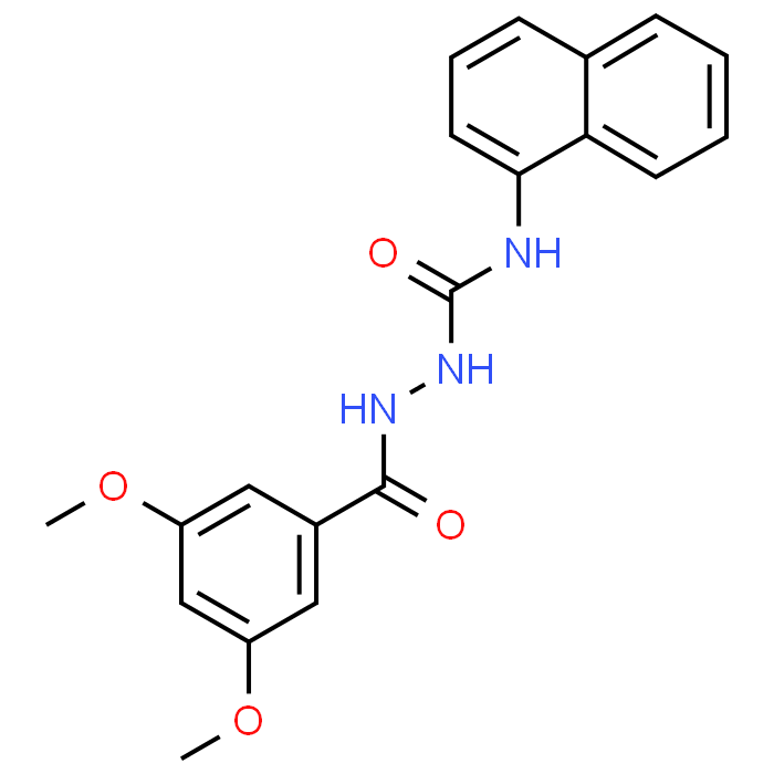 2-(3,5-Dimethoxybenzoyl)-N-(naphthalen-1-yl)hydrazinecarboxamide