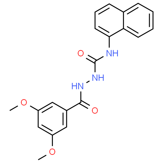 2-(3,5-Dimethoxybenzoyl)-N-(naphthalen-1-yl)hydrazinecarboxamide