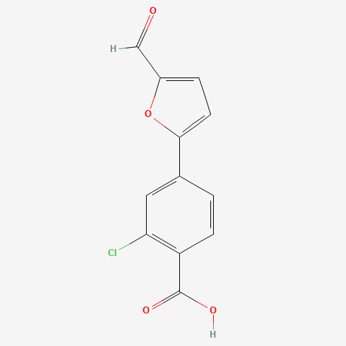2-Chloro-4-(5-formylfuran-2-yl)benzoic acid