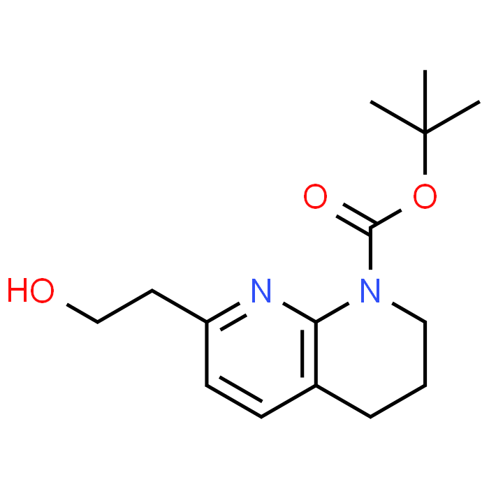 tert-Butyl 7-(2-hydroxyethyl)-3,4-dihydro-1,8-naphthyridine-1(2H)-carboxylate