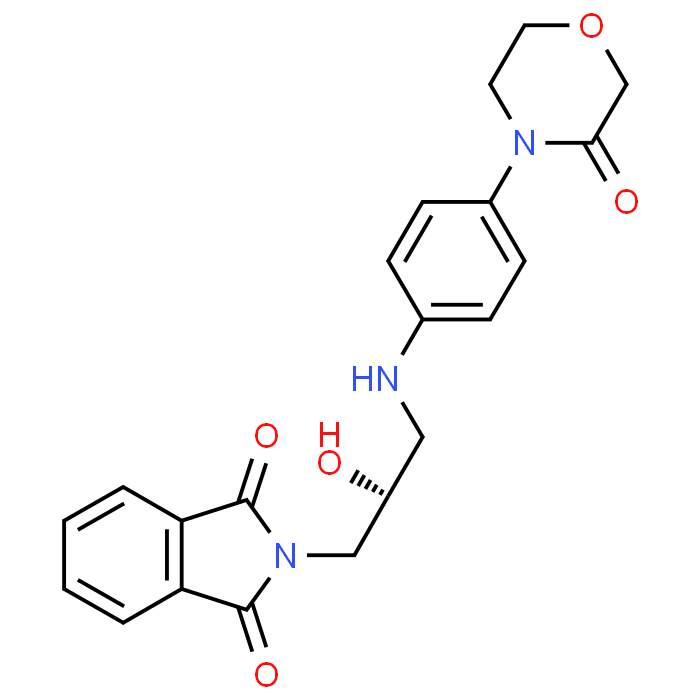 (R)-2-(2-Hydroxy-3-((4-(3-oxomorpholino)phenyl)amino)propyl)isoindoline-1,3-dione