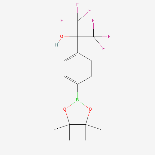 1,1,1,3,3,3-Hexafluoro-2-(4-(4,4,5,5-tetramethyl-1,3,2-dioxaborolan-2-yl)phenyl)propan-2-ol