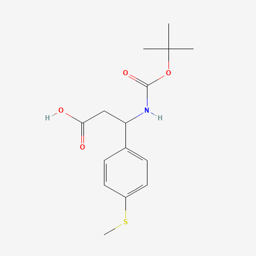 3-[(tert-Butoxycarbonyl)amino]-3-[4-(methylsulfanyl)phenyl]propanoic acid