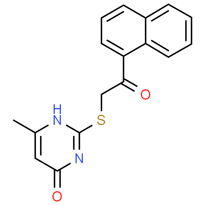 6-Methyl-2-((2-(naphthalen-1-yl)-2-oxoethyl)thio)pyrimidin-4(3H)-one