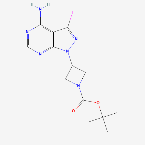 tert-Butyl 3-(4-amino-3-iodo-1H-pyrazolo[3,4-d]pyrimidin-1-yl)azetane-1-carboxylate