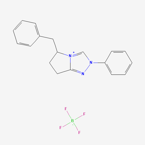 (R)-5-Benzyl-2-phenyl-6,7-dihydro-5H-pyrrolo[2,1-c][1,2,4]triazol-2-ium tetrafluoroborate