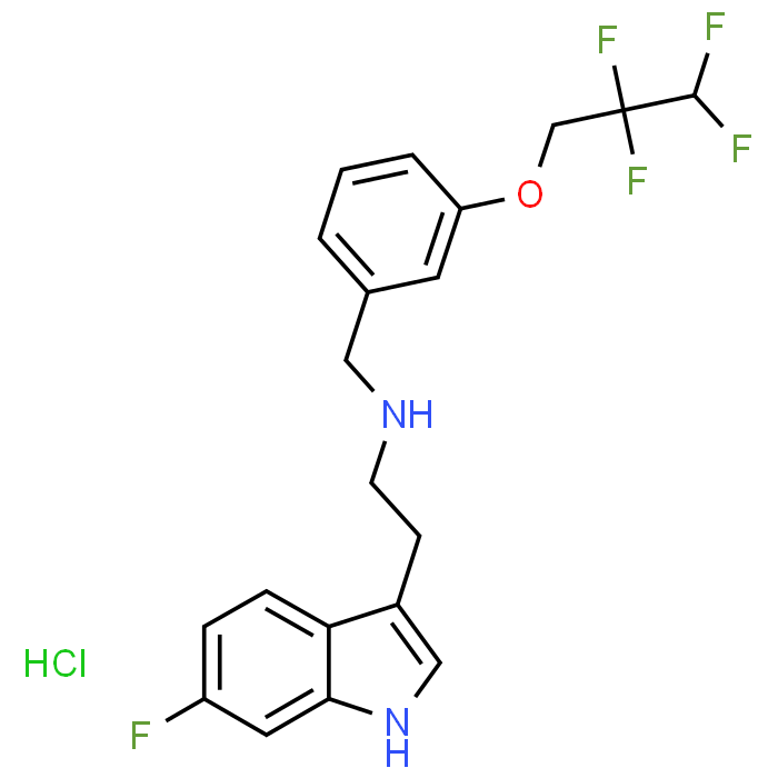 2-(6-Fluoro-1H-indol-3-yl)-N-(3-(2,2,3,3-tetrafluoropropoxy)benzyl)ethanamine hydrochloride