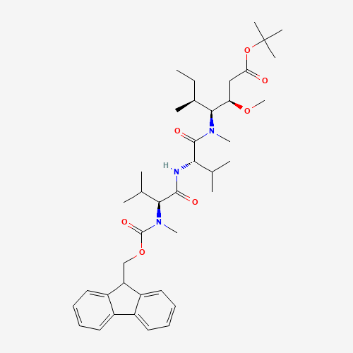 tert-Butyl (5S,8S,11S,12R)-11-((S)-sec-butyl)-1-(9H-fluoren-9-yl)-5,8-diisopropyl-12-methoxy-4,10-dimethyl-3,6,9-trioxo-2-oxa-4,7,10-triazatetradecan-14-oate