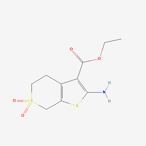 Ethyl 2-amino-4,7-dihydro-5H-thieno[2,3-c]thiopyran-3-carboxylate 6,6-dioxide