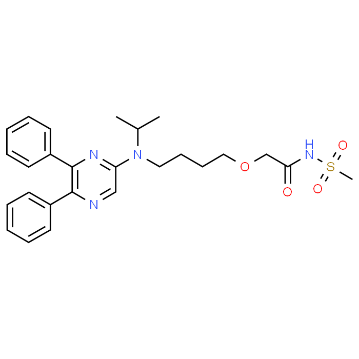 2-(4-((5,6-Diphenylpyrazin-2-yl)(isopropyl)amino)butoxy)-N-(methylsulfonyl)acetamide