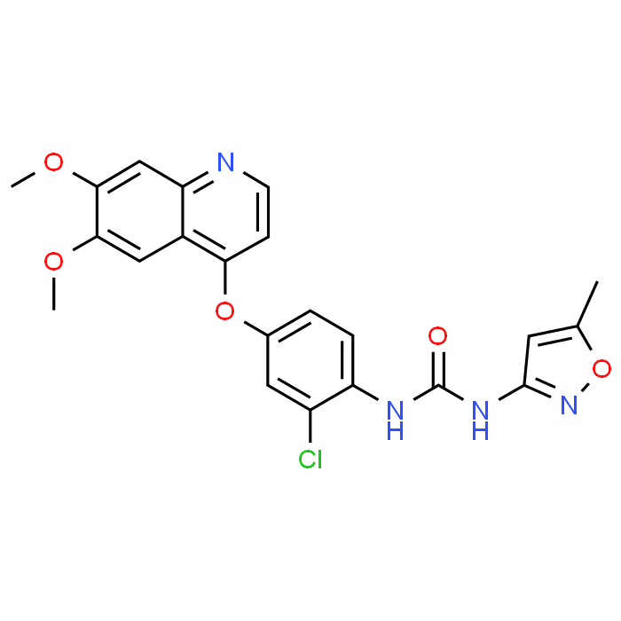 1-(2-Chloro-4-((6,7-dimethoxyquinolin-4-yl)oxy)phenyl)-3-(5-methylisoxazol-3-yl)urea