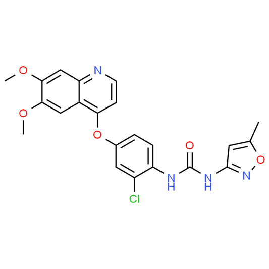 1-(2-Chloro-4-((6,7-dimethoxyquinolin-4-yl)oxy)phenyl)-3-(5-methylisoxazol-3-yl)urea