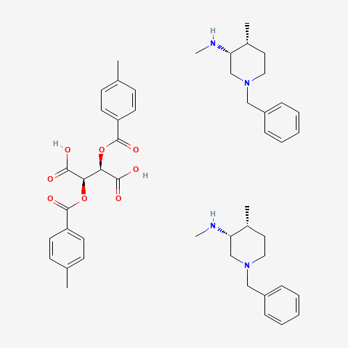 (3R,4R)-1-Benzyl-N,4-dimethylpiperidin-3-amine hemi((2R,3R)-2,3-bis((4-methylbenzoyl)oxy)succinate)