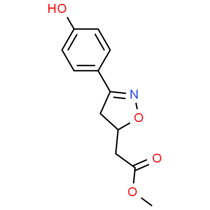 Methyl 2-(3-(4-hydroxyphenyl)-4,5-dihydroisoxazol-5-yl)acetate