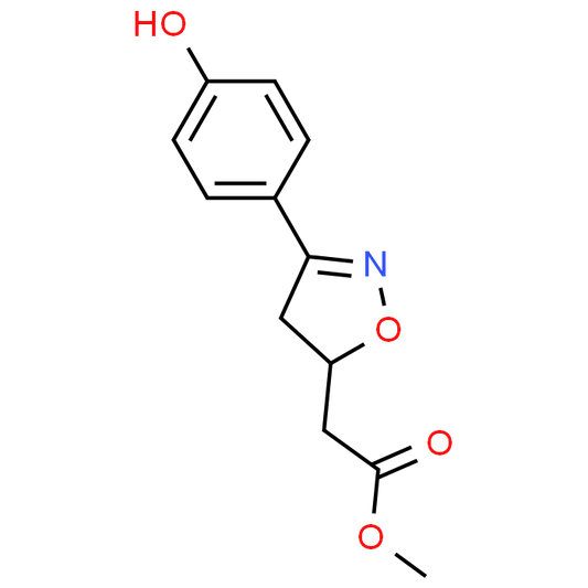 Methyl 2-(3-(4-hydroxyphenyl)-4,5-dihydroisoxazol-5-yl)acetate