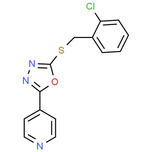 2-((2-Chlorobenzyl)thio)-5-(pyridin-4-yl)-1,3,4-oxadiazole